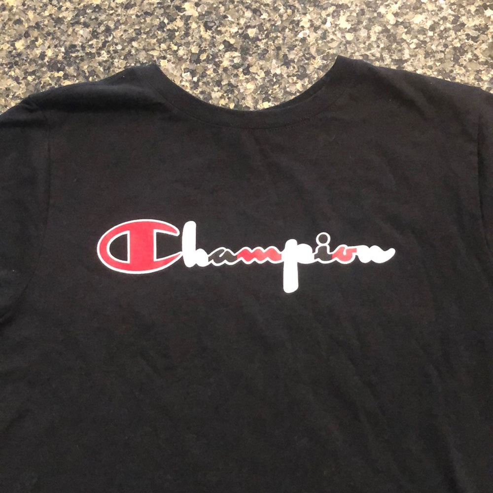 Champion women’s black tee shirt Tshirt small S